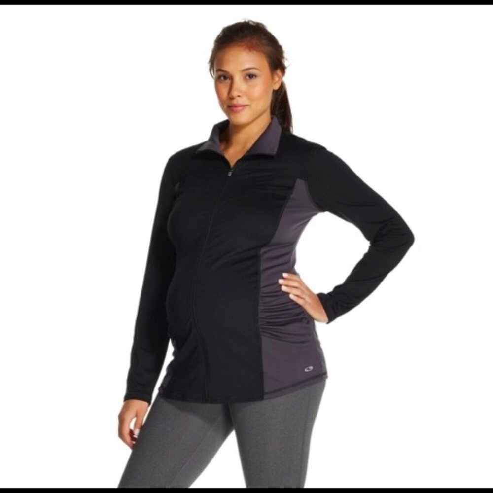 Performance Grey Activewear L Jacket zip up top